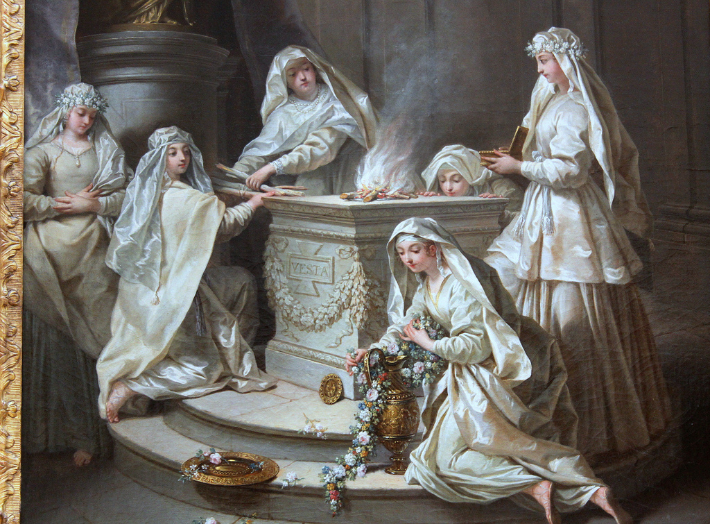 Muerte de una Vestal. 1727, Vièrges antiques par Jean Raoux